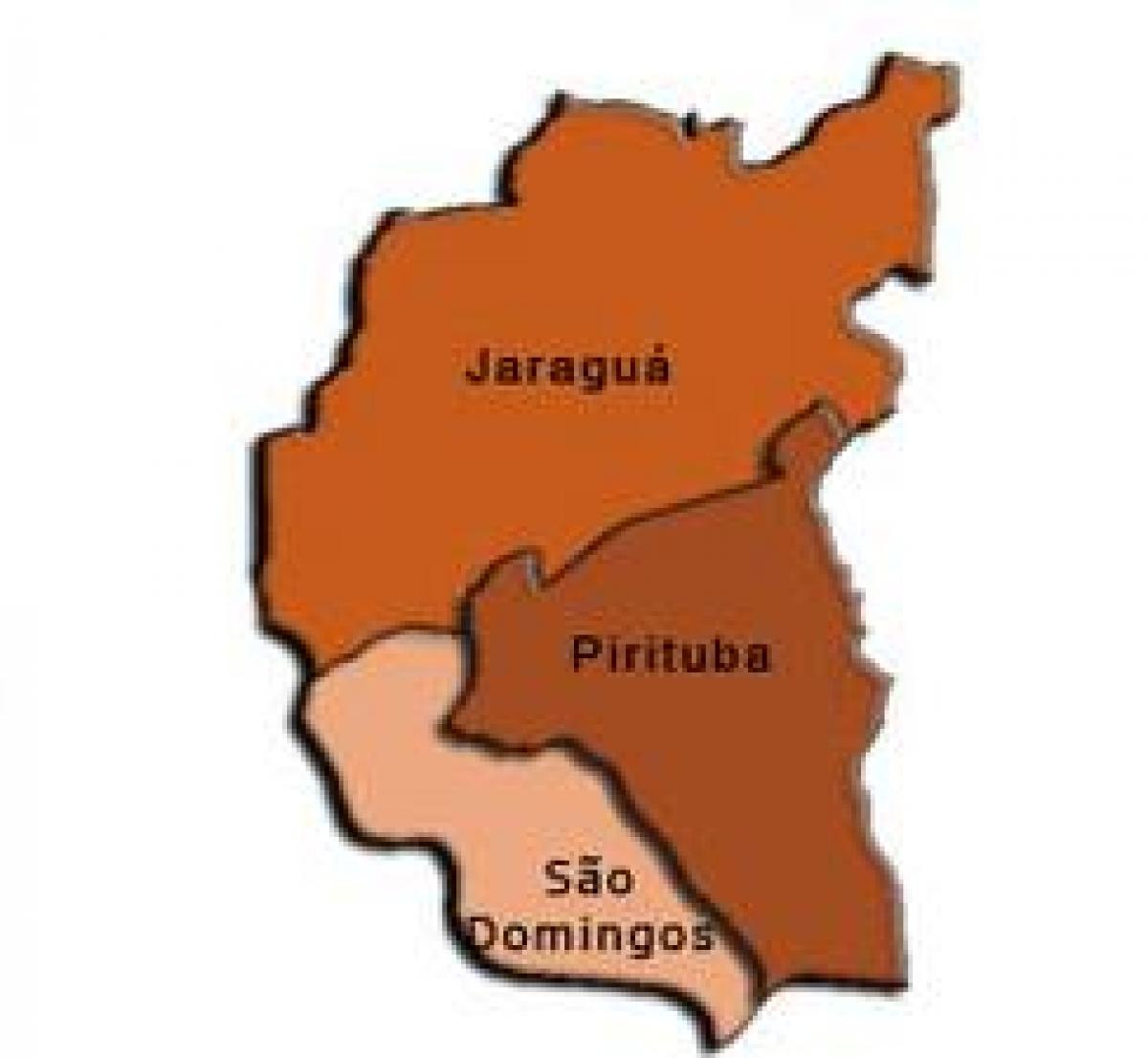 ਨਕਸ਼ਾ ਦੇ Pirituba-Jaraguá ਸਬ-prefecture