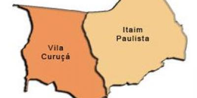 ਨਕਸ਼ਾ ਦੇ Itaim Paulista - Vila Curuçá ਸਬ-prefecture