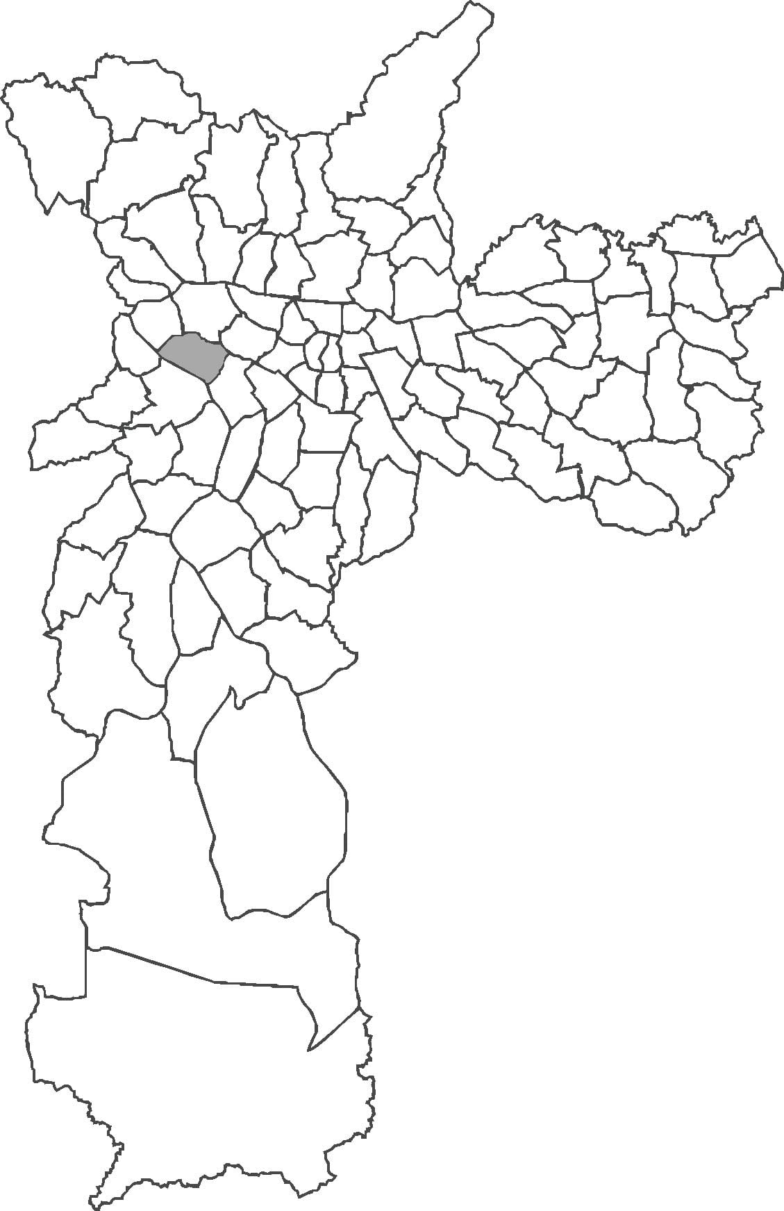 ਨਕਸ਼ਾ ਦੇ ਆਲਟੋ de Pinheiros ਜ਼ਿਲ੍ਹਾ