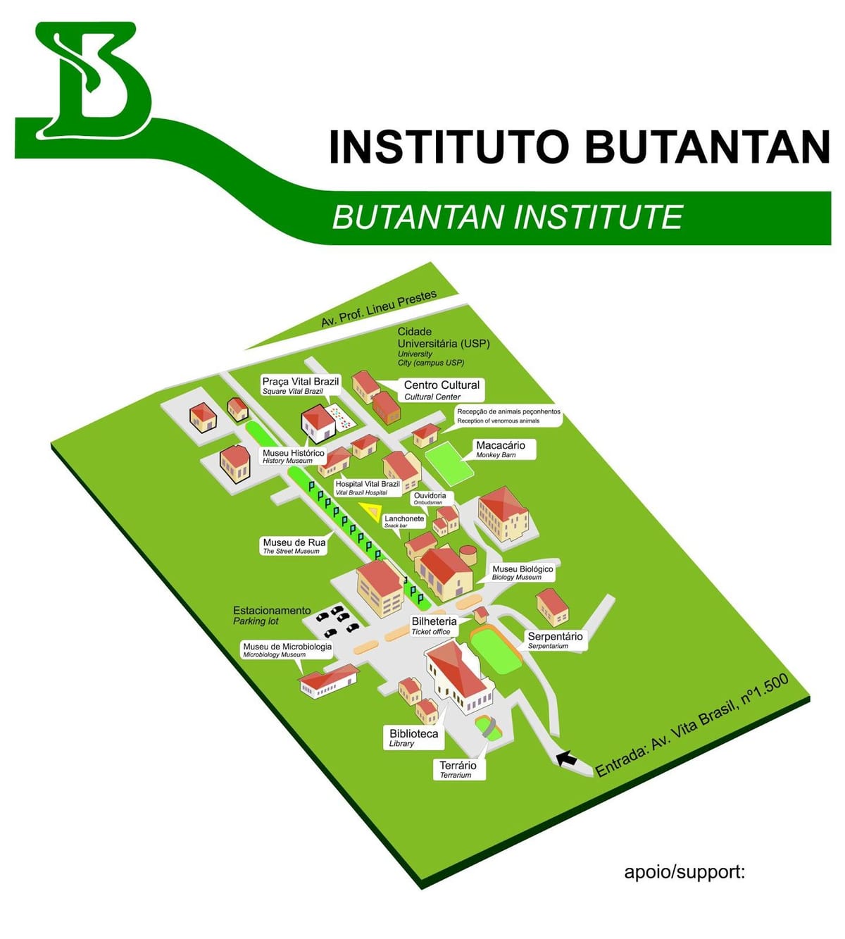ਨਕਸ਼ਾ ਦੇ ਇੰਸਟੀਚਿਊਟ Butantan