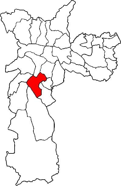 ਨਕਸ਼ਾ ਦੇ ਸੰਤੋ ਅਮਰੋ ਸਬ-prefecture ਸਾਓ ਪੌਲੋ