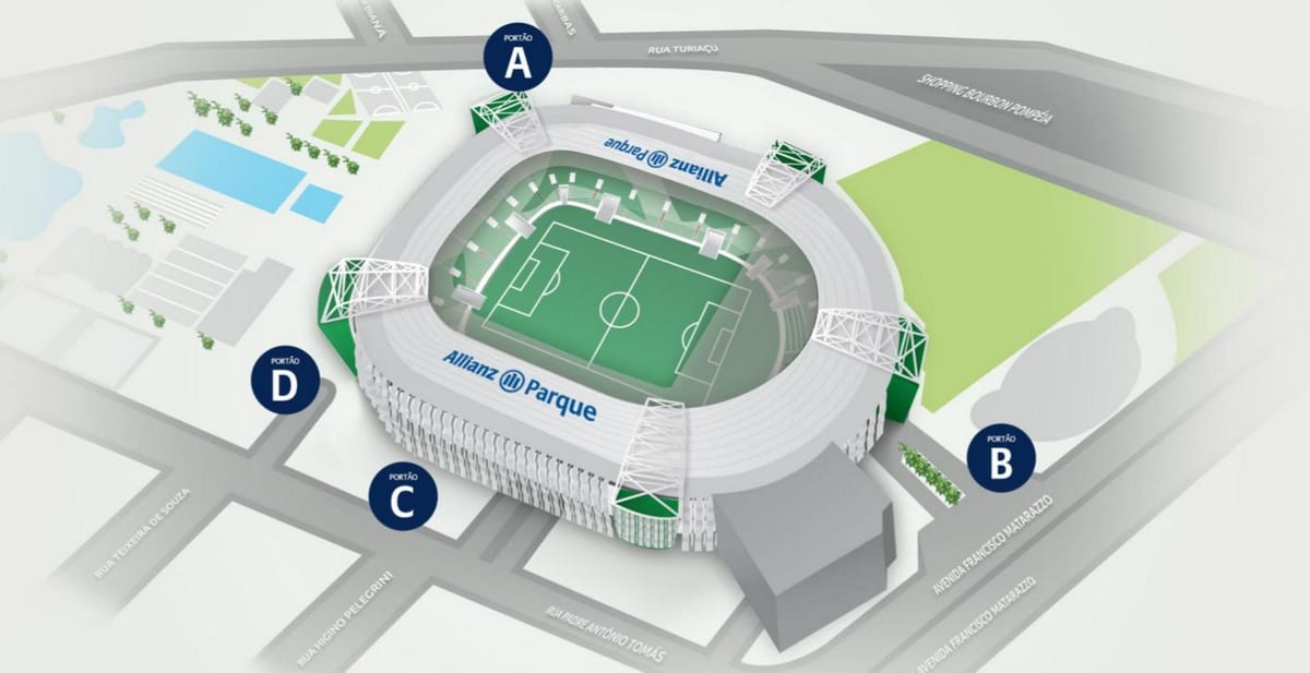 ਨਕਸ਼ਾ ਦੇ Allianz Parque