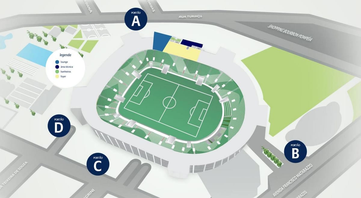 ਨਕਸ਼ਾ ਦੇ Allianz Parque - Level 2
