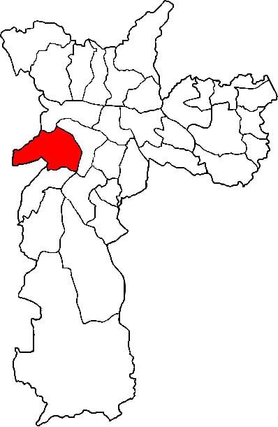 ਨਕਸ਼ਾ ਦੇ Butantã ਸਬ-prefecture ਸਾਓ ਪੌਲੋ