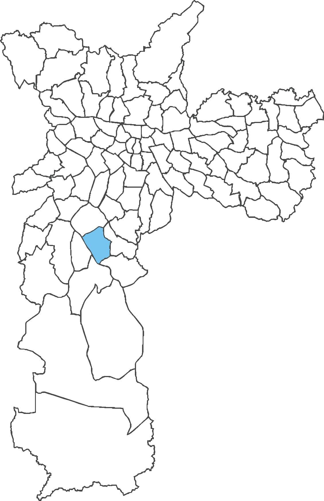 ਨਕਸ਼ਾ ਦੇ Campo Grande ਜ਼ਿਲ੍ਹਾ