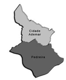 ਨਕਸ਼ਾ ਦੇ Cidade Ademar ਸਬ-prefecture