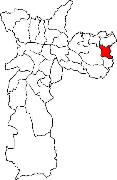 ਨਕਸ਼ਾ ਦੇ Guaianases ਸਬ-prefecture ਸਾਓ ਪੌਲੋ