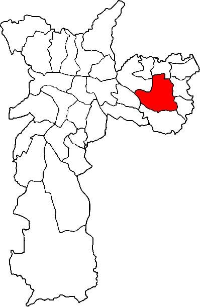 ਨਕਸ਼ਾ ਦੇ Itaquera ਸਬ-prefecture ਸਾਓ ਪੌਲੋ
