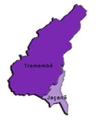 ਨਕਸ਼ਾ ਦੇ Jaçanã-Tremembé ਸਬ-prefecture