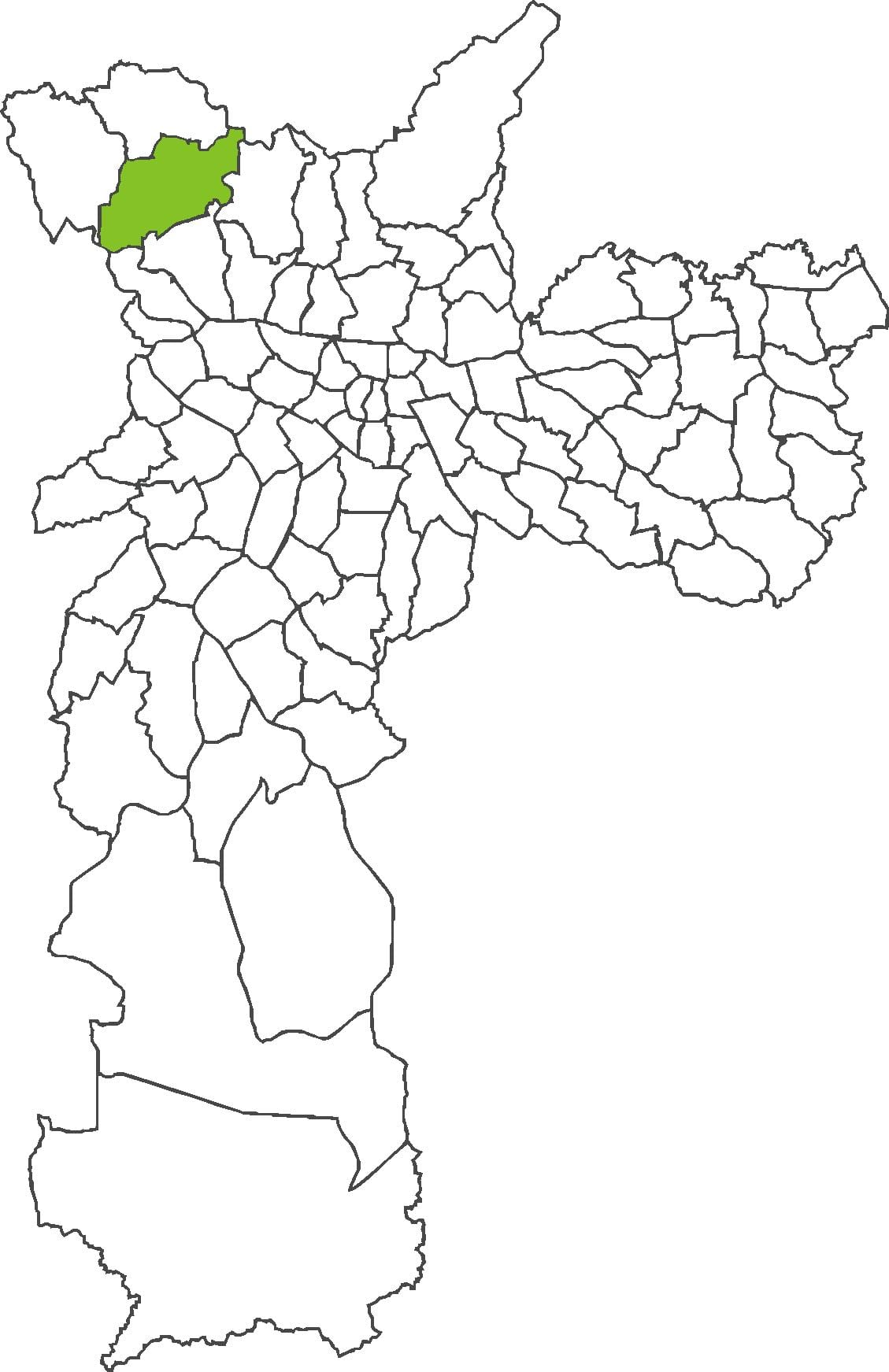ਨਕਸ਼ਾ ਦੇ Jaraguá ਜ਼ਿਲ੍ਹਾ