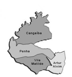 ਨਕਸ਼ਾ ਦੇ Penha ਸਬ-prefecture