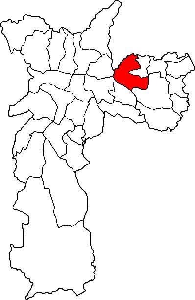 ਨਕਸ਼ਾ ਦੇ Penha ਸਬ-prefecture ਸਾਓ ਪੌਲੋ