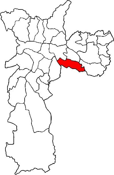 ਨਕਸ਼ਾ ਦੇ Vila Prudente ਸਬ-prefecture ਸਾਓ ਪੌਲੋ