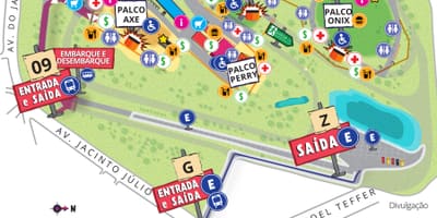 ਨਕਸ਼ਾ ਦੇ ਸਰਕਟ ਦੇ Interlagos