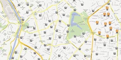 ਨਕਸ਼ਾ ਦੇ ਸਾਈਕਲ Sampa