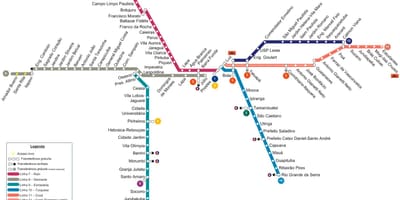 ਨਕਸ਼ਾ ਦੇ ਸਾਓ ਪੌਲੋ CPTM