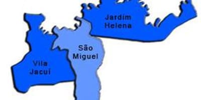 ਨਕਸ਼ਾ ਦੇ ਸਾਓ Miguel Paulista ਸਬ-prefecture
