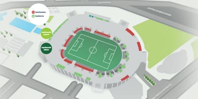 ਨਕਸ਼ਾ ਦੇ Allianz Parque - ਘੱਟ bleachers