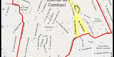 ਨਕਸ਼ਾ ਦੇ Cambuci ਸਾਓ ਪੌਲੋ