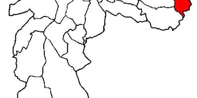 ਨਕਸ਼ਾ ਦੇ Cidade Tiradentes ਸਬ-prefecture ਸਾਓ ਪੌਲੋ