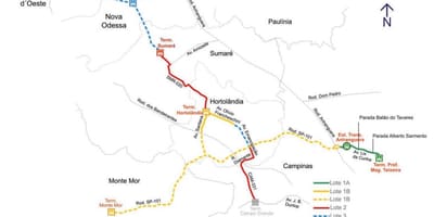 ਨਕਸ਼ਾ ਦੇ corredor metropolitano Noroeste