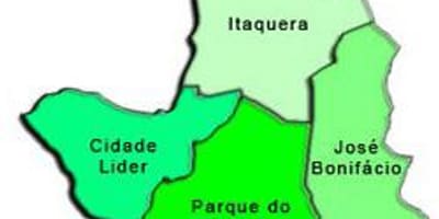 ਨਕਸ਼ਾ ਦੇ Itaquera ਸਬ-prefecture