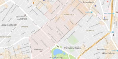 ਨਕਸ਼ਾ ਦੇ Jardim Paulista ਸਾਓ ਪੌਲੋ
