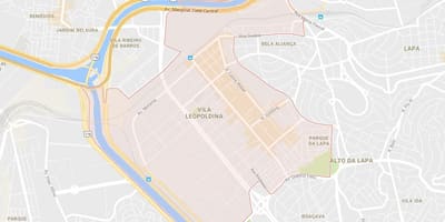 ਨਕਸ਼ਾ ਦੇ Vila Leopoldina ਸਾਓ ਪੌਲੋ